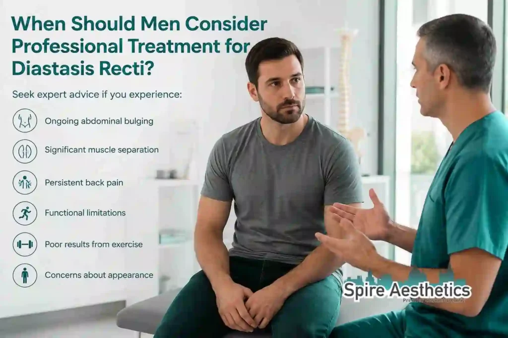 When Should Men Consider Professional Treatment for Diastasis Recti Central Milton Keynes?